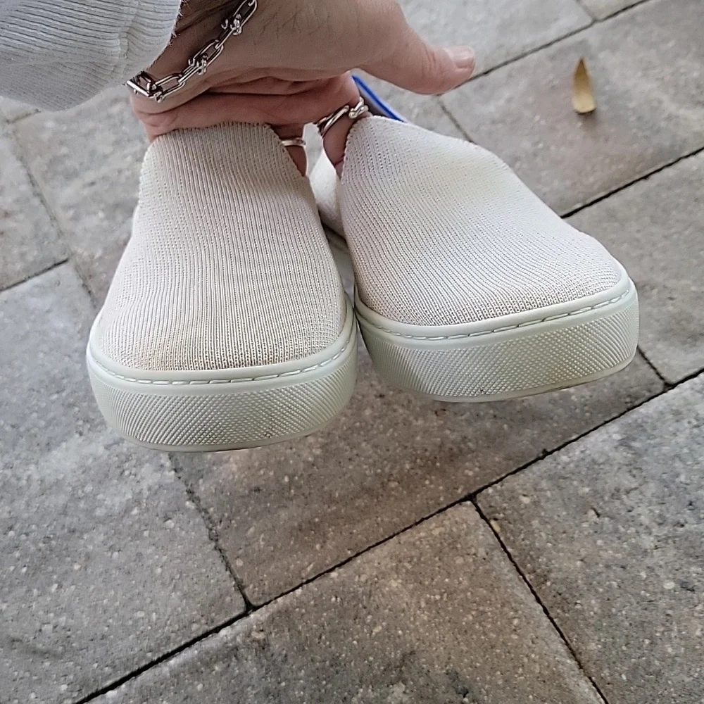Rothy's The Original Slip-On Sneaker Sz 8 Color Is Sand - Picture 7 of 11